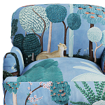 Дизайнерское классической формы на колесиках Trumann Armchair варинант исполнения - 4 | Loft Concept в Перми