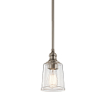 Подвесной светильник со стеклянным плафоном в форме колокола с эффектом пузырьков Kichler варинант исполнения - 1 | Loft Concept в Перми