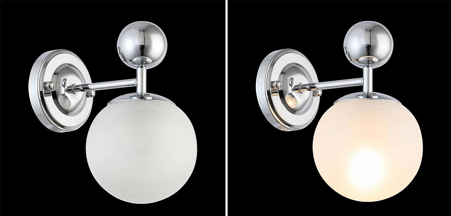 Бра Demian Chrome Wall Lamp Бра Demian Chrome Wall Lamp - Loft-Concept в Перми