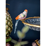 Чаша из прозрачного стекла с фигурками разноцветных попугаев на ободке 38 Eden Garden варинант исполнения - 3 | Loft Concept в Перми