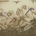 Обои ручная роспись Le Brésil Amarelo Sepia варинант исполнения - 1 | Loft Concept в Перми