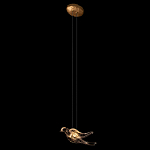 Подвесной светильник с прозрачной стеклянной птичкой Serip Voa варинант исполнения - 3 | Loft Concept в Перми