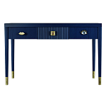 Дизайнерский Письменный стол Elsa Dreams Blue с тремя ящиками варинант исполнения - 5 | Loft Concept в Перми