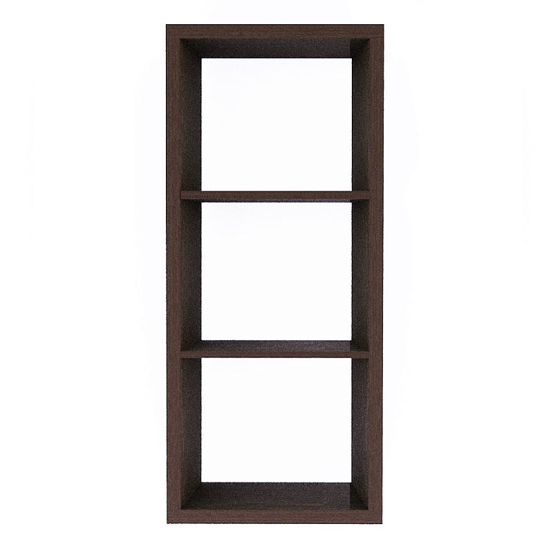 Полка-модуль для книг Primo длина 60 Темный дуб Древесина Черный в Перми | Loft Concept 