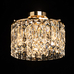 Потолочный светильник круглый с прозрачными подвесками Lunet варинант исполнения - 2 | Loft Concept в Перми