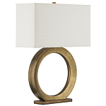 Настольная лампа с корпусом в форме кольца и прямоугольным абажуром French Ring варинант исполнения - 6 | Loft Concept в Перми