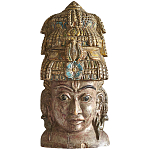 Арт-объект на стену Маска из массива акации Acacia Mask варинант исполнения - 7 | Loft Concept в Перми