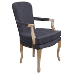 Кресло Aubrey Classical Armchair dark grey velour варинант исполнения - 1 | Loft Concept в Перми