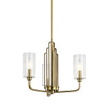  Люстра с прозрачными рифлеными цилиндрическими плафонами Kichler варинант исполнения - 1 | Loft Concept в Перми