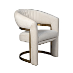 Полукресло Valbonne Chair cream velour варинант исполнения - 2 | Loft Concept в Перми