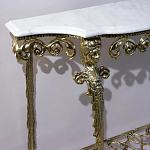 Консоль бронзовая с мраморной столешницей Bronze De Console варинант исполнения - 2 | Loft Concept в Перми