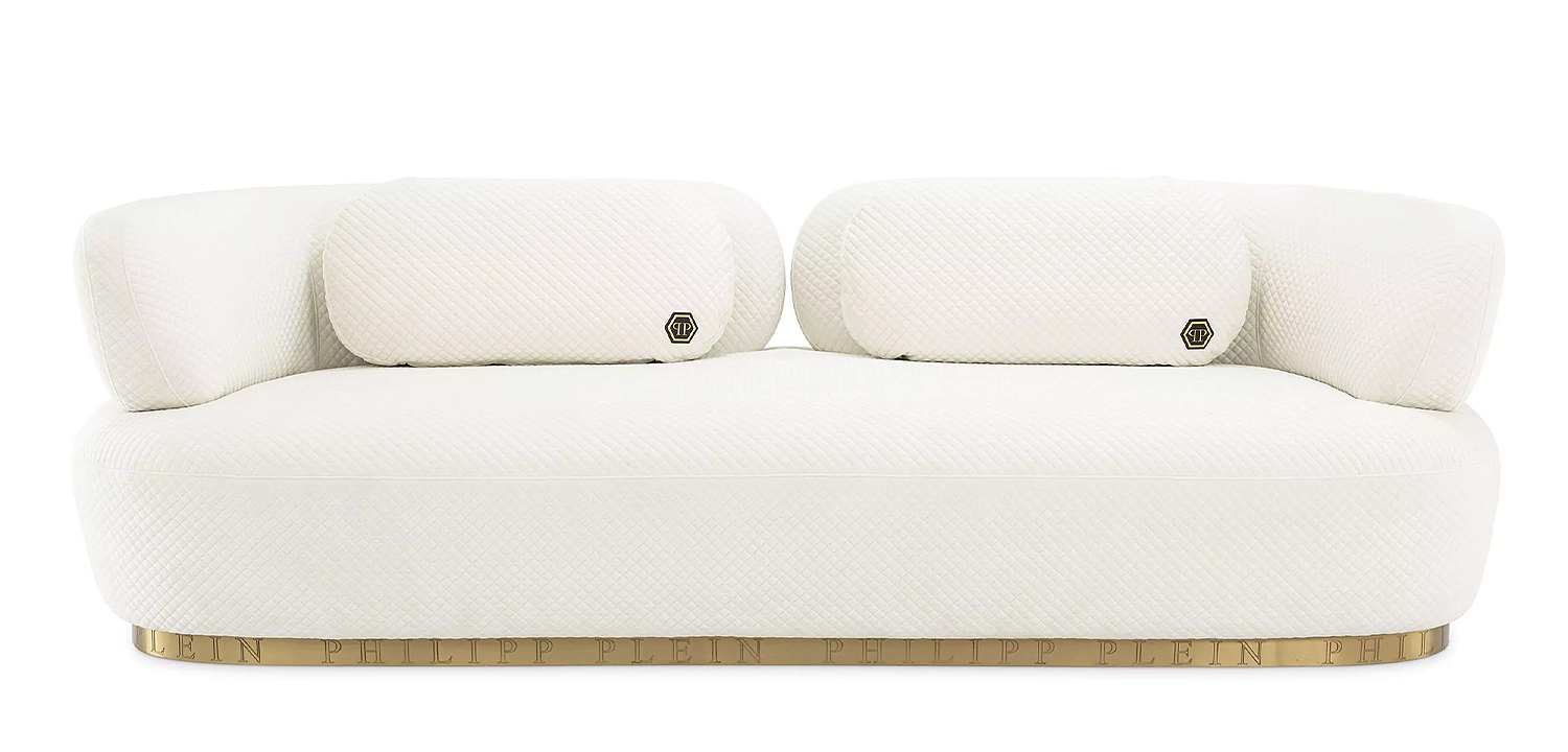 Диван Philipp Plein Sofa Signature Белый Диван Philipp Plein Sofa Signature Белый - Loft-Concept в Перми