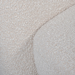 Кресло без подлокотников с обивкой из белой ткани букле Pacification варинант исполнения - 5 | Loft Concept в Перми