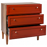 Комод красный из массива бука с 3-мя ящиками Wenge Light варинант исполнения - 3 | Loft Concept в Перми