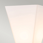 Бра для ванных комнат с матовым черным основанием и белым стеклянным плафоном трапециевидной формы Elstead Lighting варинант исполнения - 2 | Loft Concept в Перми