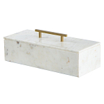 Шкатулка из белого мрамора Save Time варинант исполнения - 1 | Loft Concept в Перми