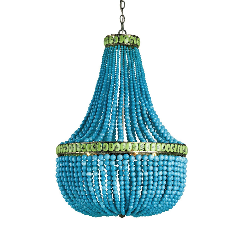 Светильник CURREY AND COMPANY HEDY CHANDELIER Бирюзовый Светильник CURREY AND COMPANY HEDY CHANDELIER Бирюзовый в Перми | Loft Concept