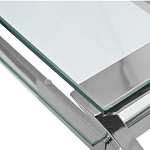 Стол письменный с прозрачной столешницей Corporate Identity варинант исполнения - 2 | Loft Concept в Перми