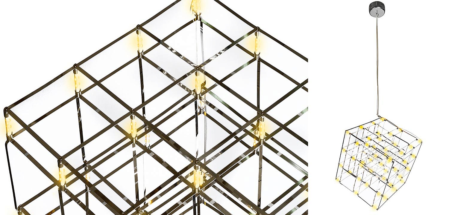 Люстра Moooi Tesseract Yellow lamp S Люстра Moooi Tesseract Yellow lamp S - Loft-Concept в Перми
