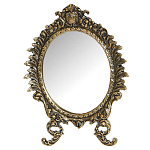 Зеркало настольное в бронзовой раме King Bronze Mirrors  варинант исполнения - 1 | Loft Concept в Перми