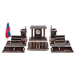 Настольный письменный набор из природного камня обсидиана Team leader варинант исполнения - 1 | Loft Concept в Перми