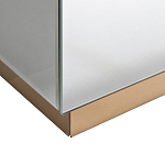 Столик журнальный зеркальный с золотым декором Gold Painted Mirror Table варинант исполнения - 2 | Loft Concept в Перми