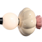 Подвесной светильник линейный с керамическими элементами 24W LED Fragrant Light варинант исполнения - 6 | Loft Concept в Перми