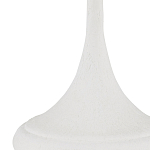 Настольная лампа с декором в виде белого цветка магнолии на каркасе и черным абажуром White Magnolia варинант исполнения - 1 | Loft Concept в Перми