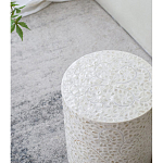 Приставной столик с рисунком из раковин устриц Bone Inlay варинант исполнения - 7 | Loft Concept в Перми