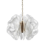 Люстра с крупными рельефным декором в виде лепестков 60 см Ethereal Bloom варинант исполнения - 1 | Loft Concept в Перми