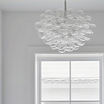 Люстра круглая со стеклянными шарами Airy Chandelier варинант исполнения - 4 | Loft Concept в Перми