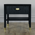 Прикроватная тумбочка с ящиком Elsa Dreams Black варинант исполнения - 5 | Loft Concept в Перми