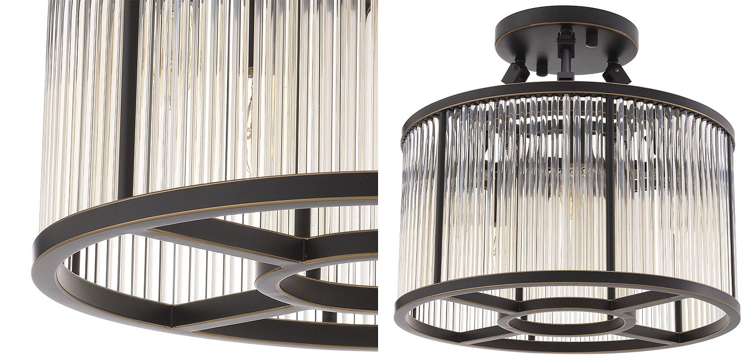 Потолочный светильник Eichholtz Ceiling Lamp Bernardi S Bronze Потолочный светильник Eichholtz Ceiling Lamp Bernardi S Bronze - Loft-Concept в Перми