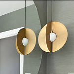 Подвесной светильник в форме золотых дисков Minimalist Lighting Fixture варинант исполнения - 2 | Loft Concept в Перми