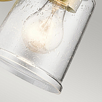 Бра с прозрачным стеклянным абажуром в форме цилиндра Kichler варинант исполнения - 8 | Loft Concept в Перми