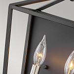 Бра в черном цвете с двумя лампами в форме свечи и стеклянными элементами Hinkley варинант исполнения - 3 | Loft Concept в Перми