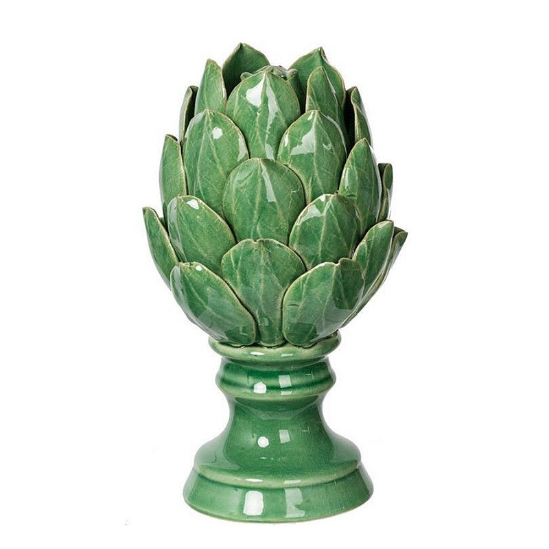 Статуэтка в виде артишока из зелёной керамики с глянцевыми лепестками Artichoke Decor Зеленый Статуэтка в виде артишока из зелёной керамики с глянцевыми лепестками Artichoke Decor Зеленый в Перми | Loft Concept
