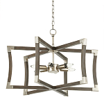 Подвесной светильник в форме фонаря серый Gray Eco Lantern варинант исполнения - 3 | Loft Concept в Перми