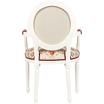 Полукресло из массива бука бежевое с растительным орнаментом Raffael Angel Beige Chair варинант исполнения - 2 | Loft Concept в Перми