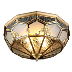 Люстра потолочная Leoni в витражной технике варинант исполнения - 1 | Loft Concept в Перми