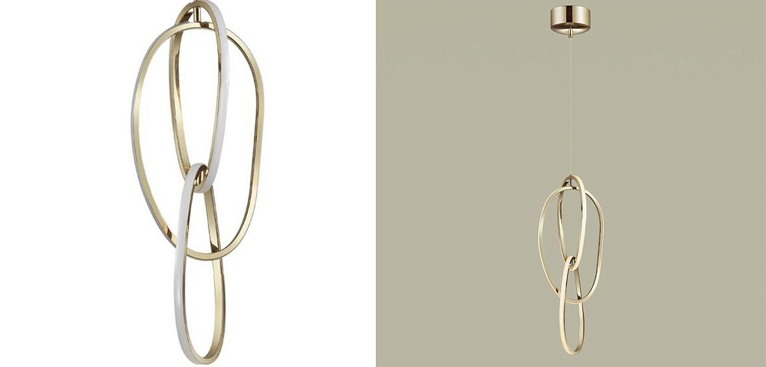 Подвесной светильник 3 Chain Link Gold 61 Подвесной светильник 3 Chain Link Gold 61 - Loft-Concept в Перми
