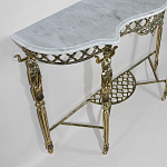 Консоль бронзовая с мраморной столешницей Bronze Console варинант исполнения - 1 | Loft Concept в Перми