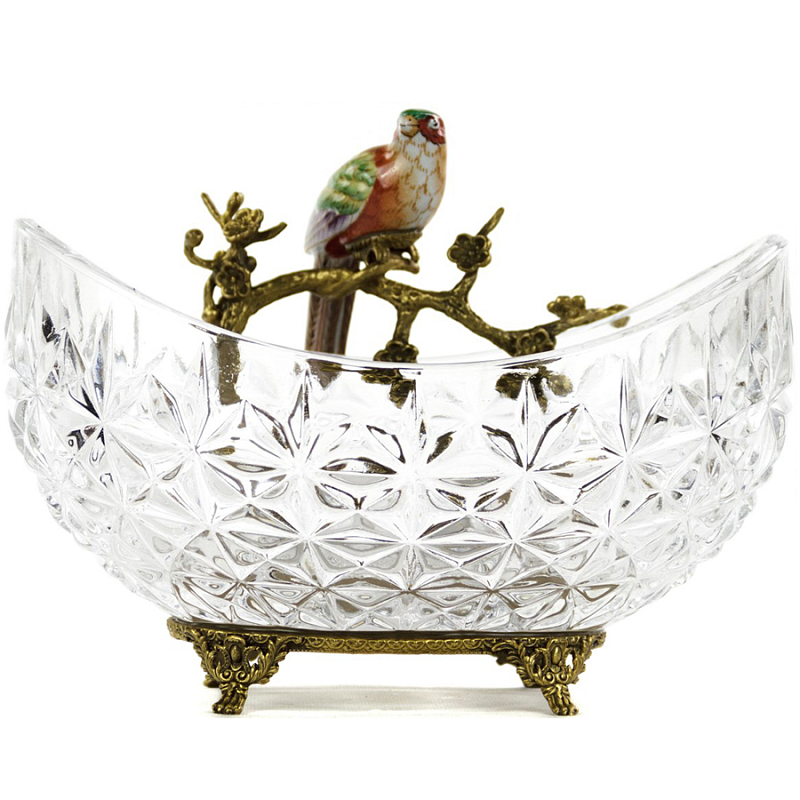 Чаша Transparent Bowl with Bird Прозрачный (Transparent) Бронза Чаша Transparent Bowl with Bird Прозрачный (Transparent) Бронза в Перми | Loft Concept