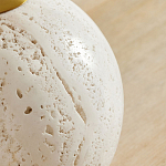 Настольная лампа на круглом основании из натурального камня Bartolomeo варинант исполнения - 1 | Loft Concept в Перми