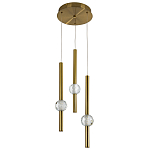 Подвесной светильник с 3-мя плафонами Celestin Spheres Brass Hanging Lamp варинант исполнения - 2 | Loft Concept в Перми