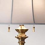 Торшер цвета латунь с белым текстильным абажуром Feiss варинант исполнения - 5 | Loft Concept в Перми