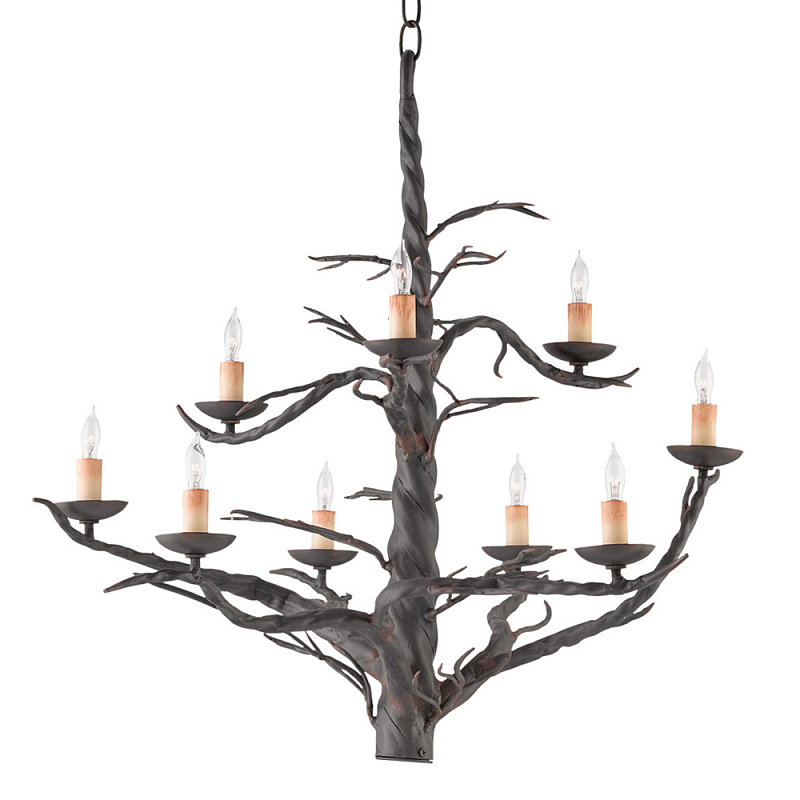 Люстра черная в виде ствола дерева Branched Tree Черный в Перми | Loft Concept 