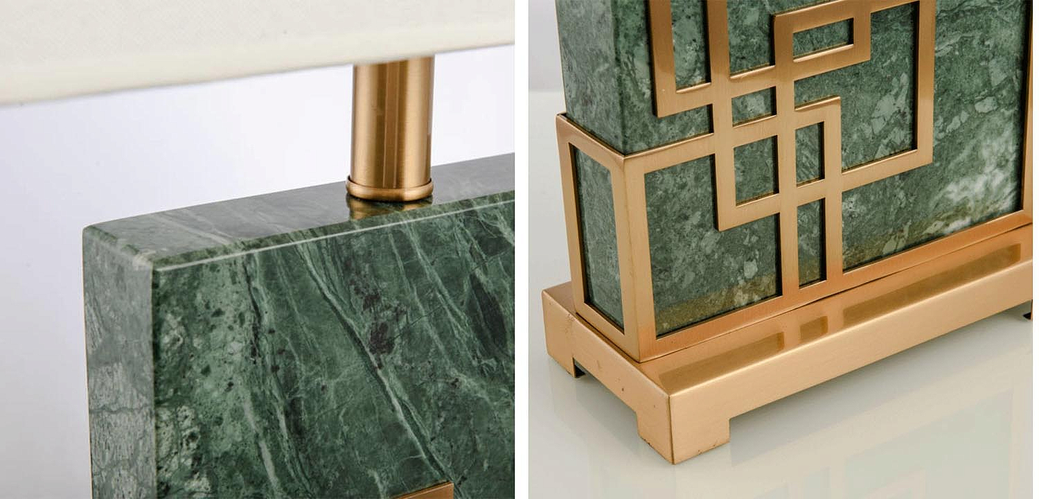 Настольная лампа Table Lamp marble green Настольная лампа Table Lamp marble green - Loft-Concept в Перми
