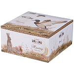 Чайная пара из фарфора с изображением собаки и уток 300 мл Hunting Porcelain Collection варинант исполнения - 4 | Loft Concept в Перми