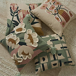 Подушка с цветочным принтом Blooming Elegance Rose варинант исполнения - 6 | Loft Concept в Перми